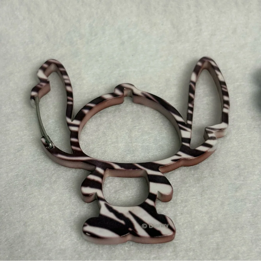 SOLD Set of 2 STITCH Carabiner Keychain Bag Charm Blue Brown Disney Japan - Picture 6 of 10